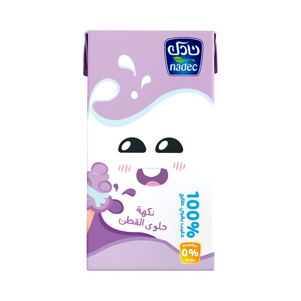 نادك حليب بنكهة حلوى القطن 125 مل