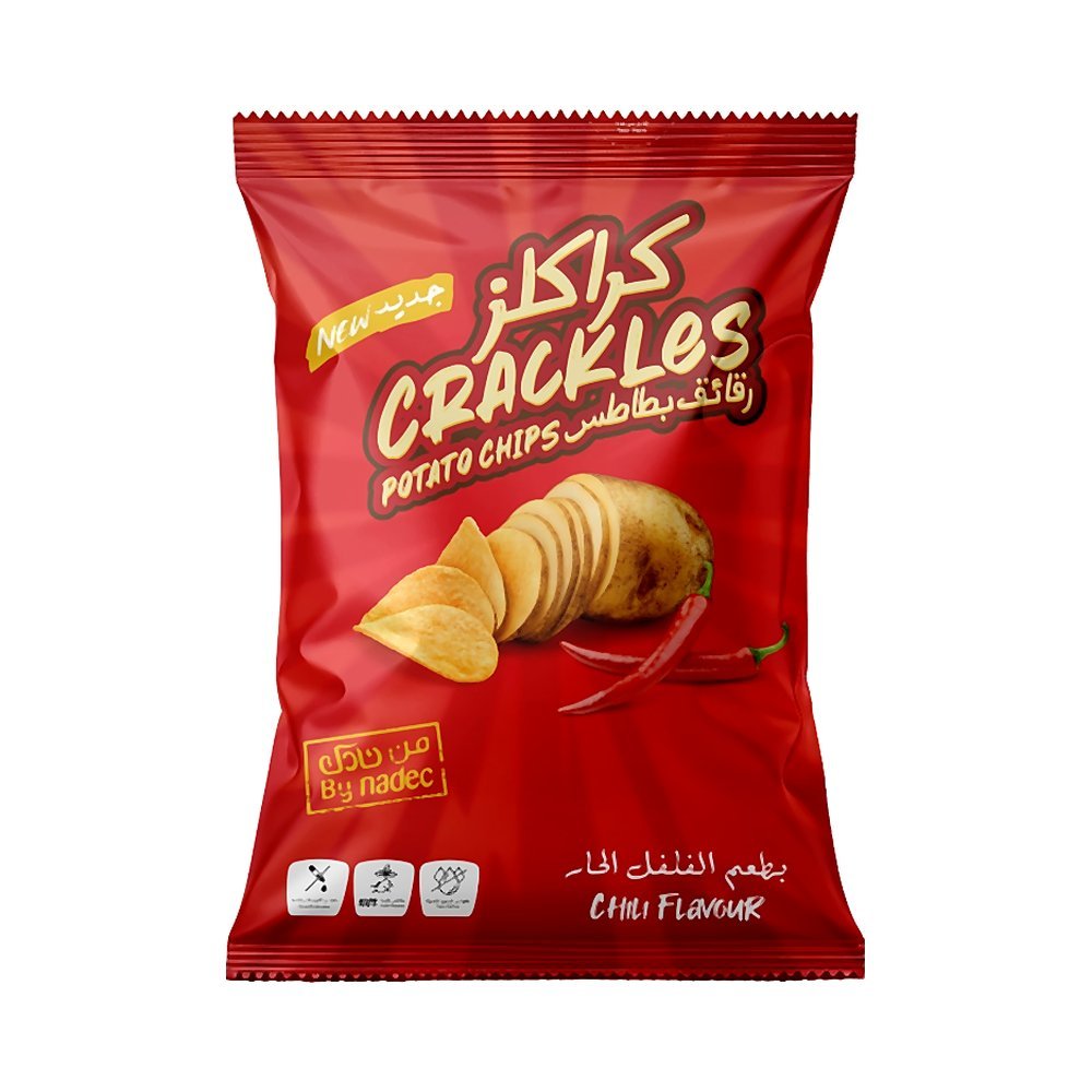 كراكلز رقائق بطاطس حار 155 جم