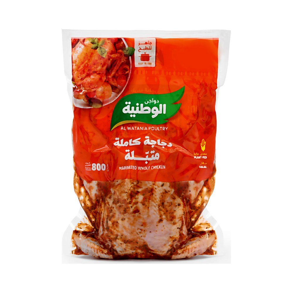 الوطنية دجاج متبل عادي 800ج