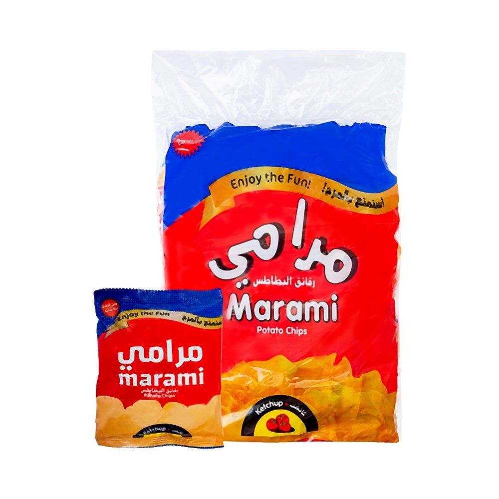 مرامي رقائق البطاطس بالكاتشب 12 جم