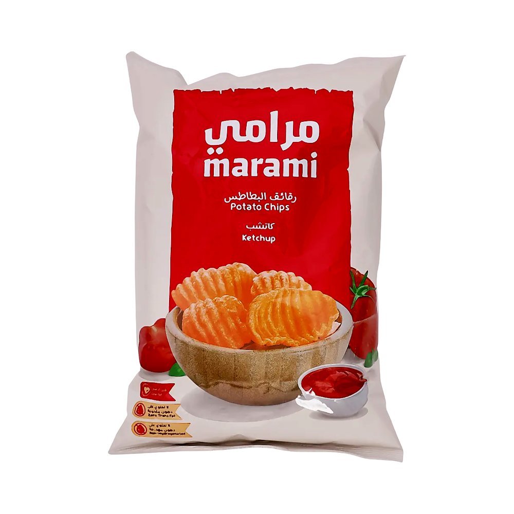 مرامي بطاطس مموج بالكاتشب 100 جم
