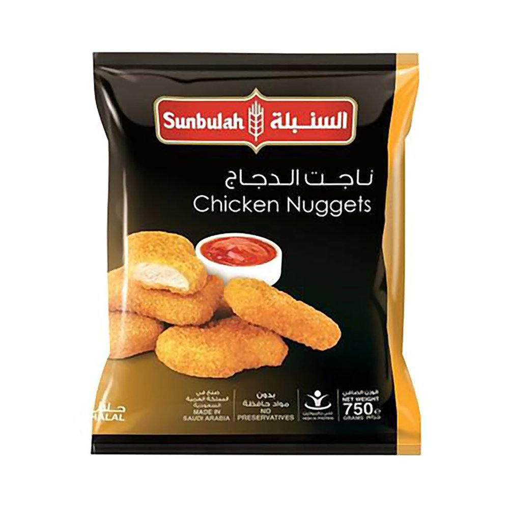 السنبلة قطع دجاج ناجتس مجمدة 750جم