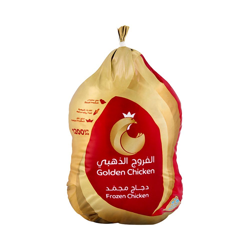 الفروج الذهبي دجاج كامل مجمد 1200 جرام