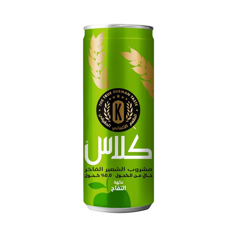 كلاسي شراب شعير بالتفاح عبوة 250 مل