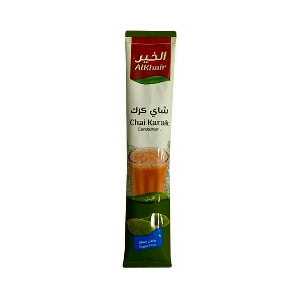 الخير شاي كرك بالهيل بدون سكر 15 جم