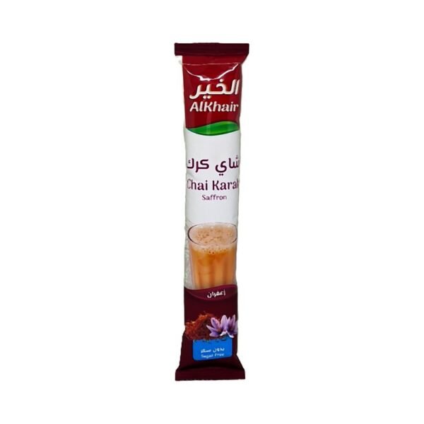 الخير شاي كرك بالزعفران بدون سكر 15 جم