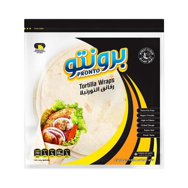 برنتو خبز تورتيلا أبيض 390 جم