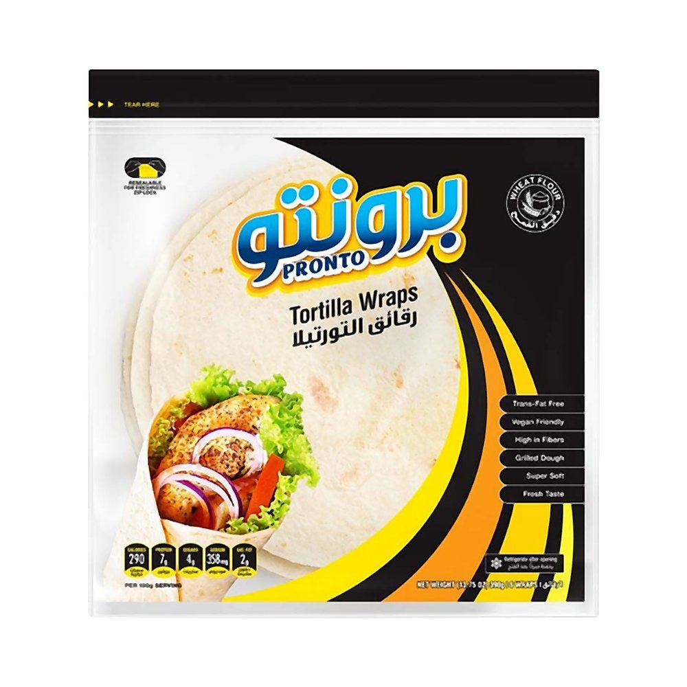 برنتو خبز تورتيلا أبيض 390 جم