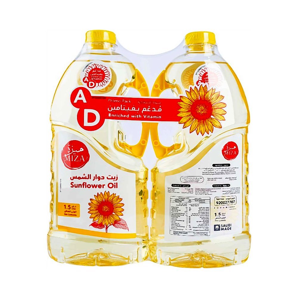 ميزة زيت دوار الشمس 2X1.5 لتر