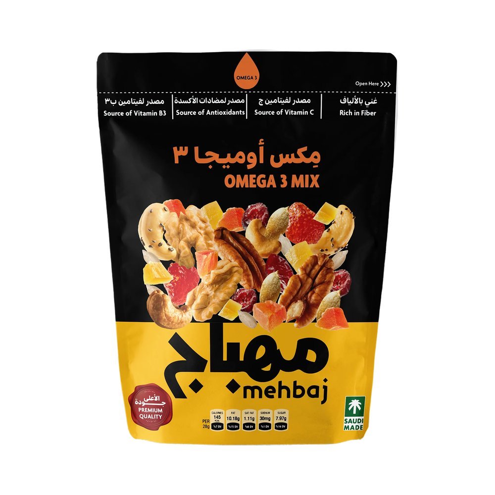 المهباج مكسرات أوميغا 3 250 جم
