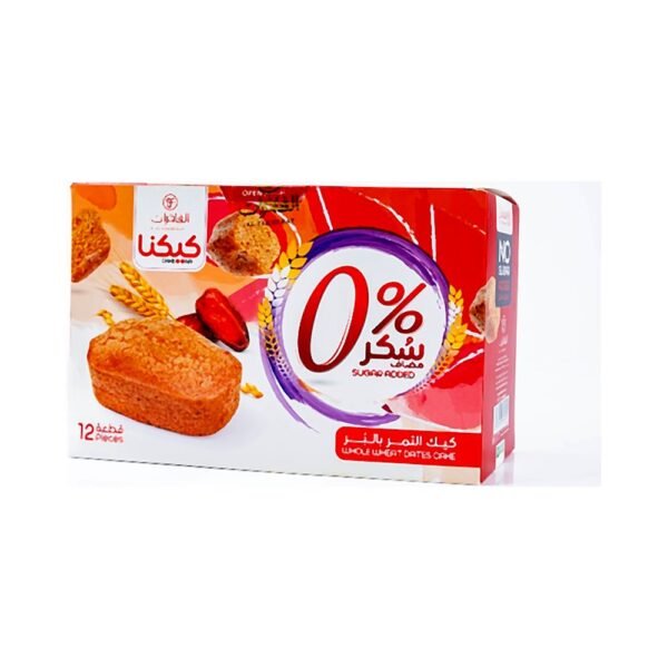 كيك تمر بالقمح الكامل بدون سكر مضاف 300 جم