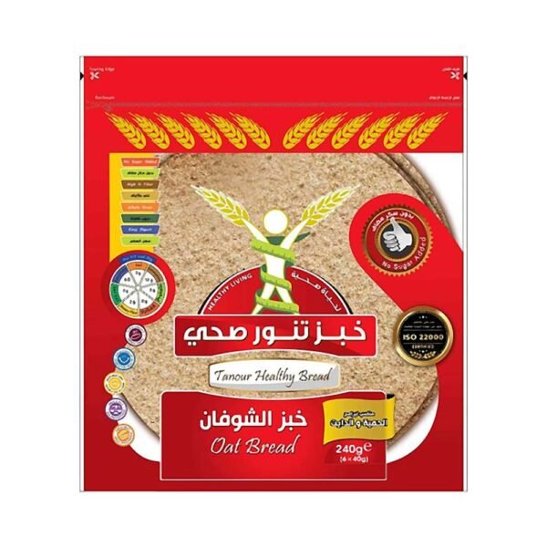 تنور خبز صحي بالشوفان 6×40 جم