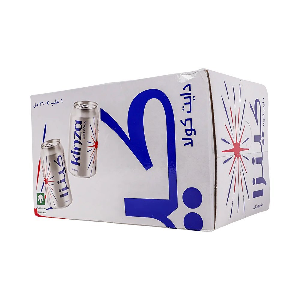 كينزا مشروب غازي بنكهة الكولا دايت 6×360 مل