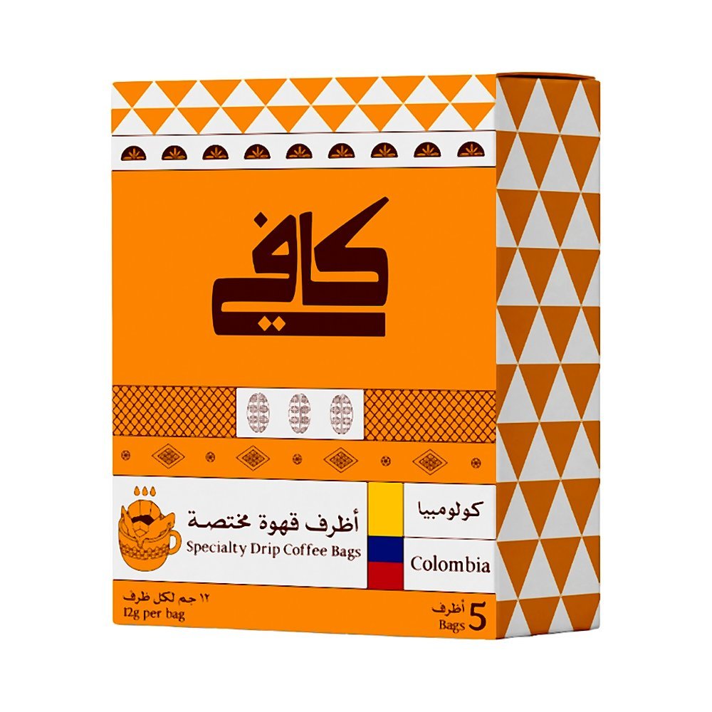 كافي أكياس قهوة مقطرة كولومبيا 5 × 12 جم