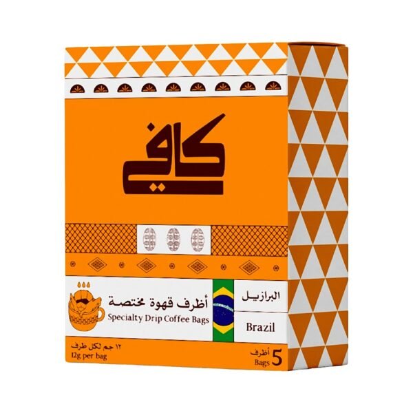 كافي أكياس قهوة مقطرة البرازيل 5 × 12 جم