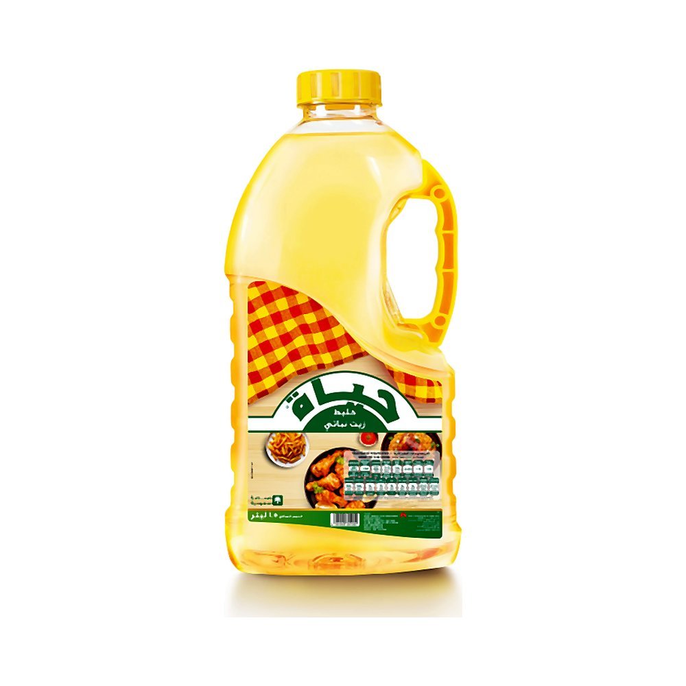 حياة زيت قلي نباتي 1.5 لتر