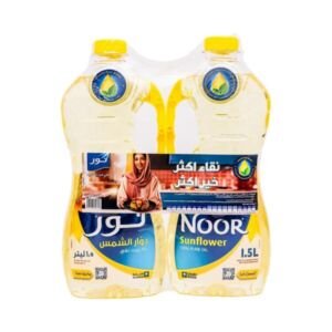 نور زيت دوار الشمس 2×1.5 لتر