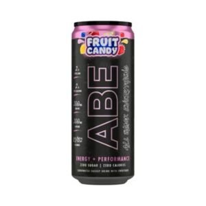ABE مشروب طاقة مع BCAA وفيتاميني B3 وB12 بنكهة حلوى الفواكه 330 مل
