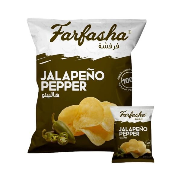 فرفشة شيبس بطاطس بنكهة الهالبينو 12 × 21 جم