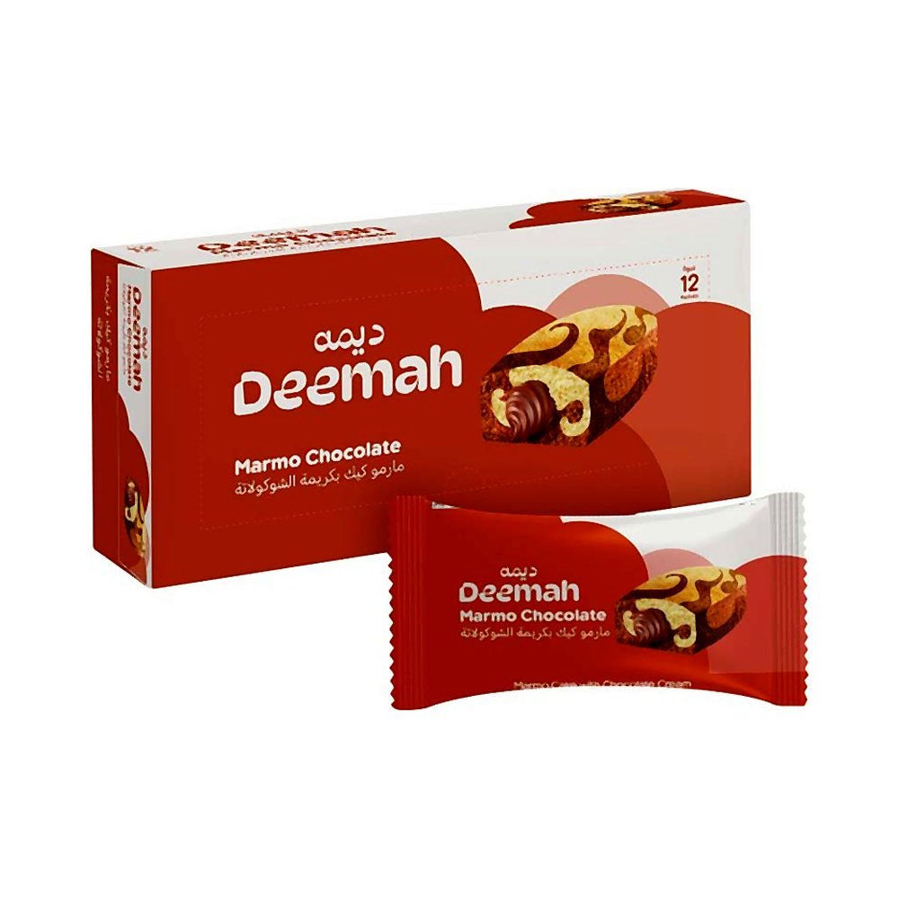 ديمه كيك ماربل بالشوكولاتة 12 × 40 جرام