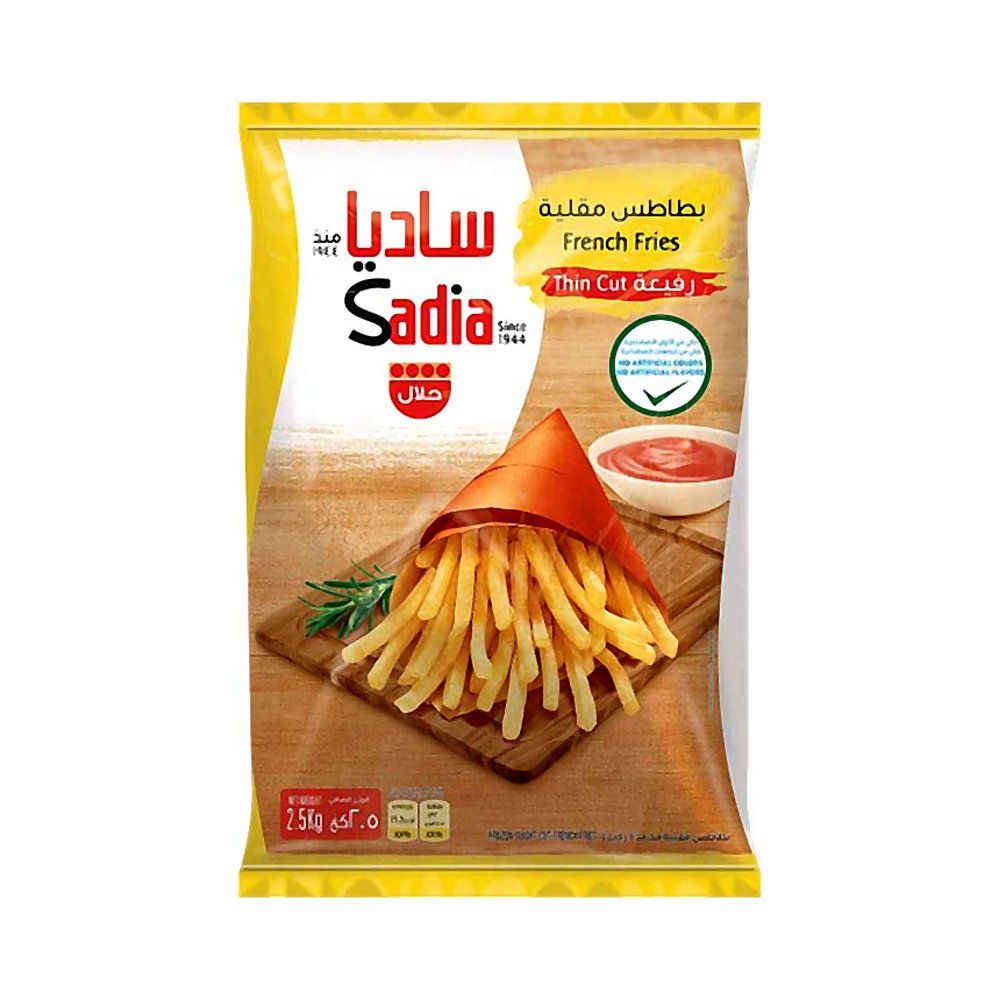ساديا بطاطس مقلية مجمدة رفيعة 2.5 كجم