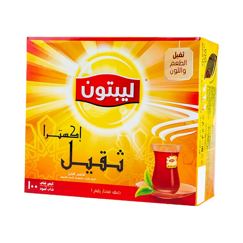 شاي ليبتون إكسترا ثقيل 100 كيس