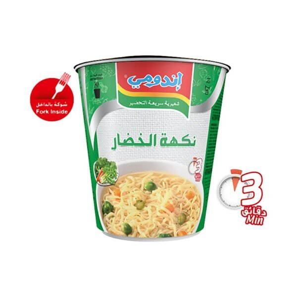 إندومي أكواب شعيرية سريعة التحضير خضار 60 جم