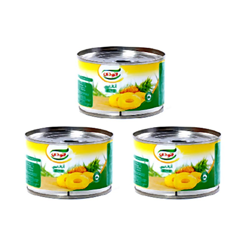 اناناس شرائح قودي 227 جرام