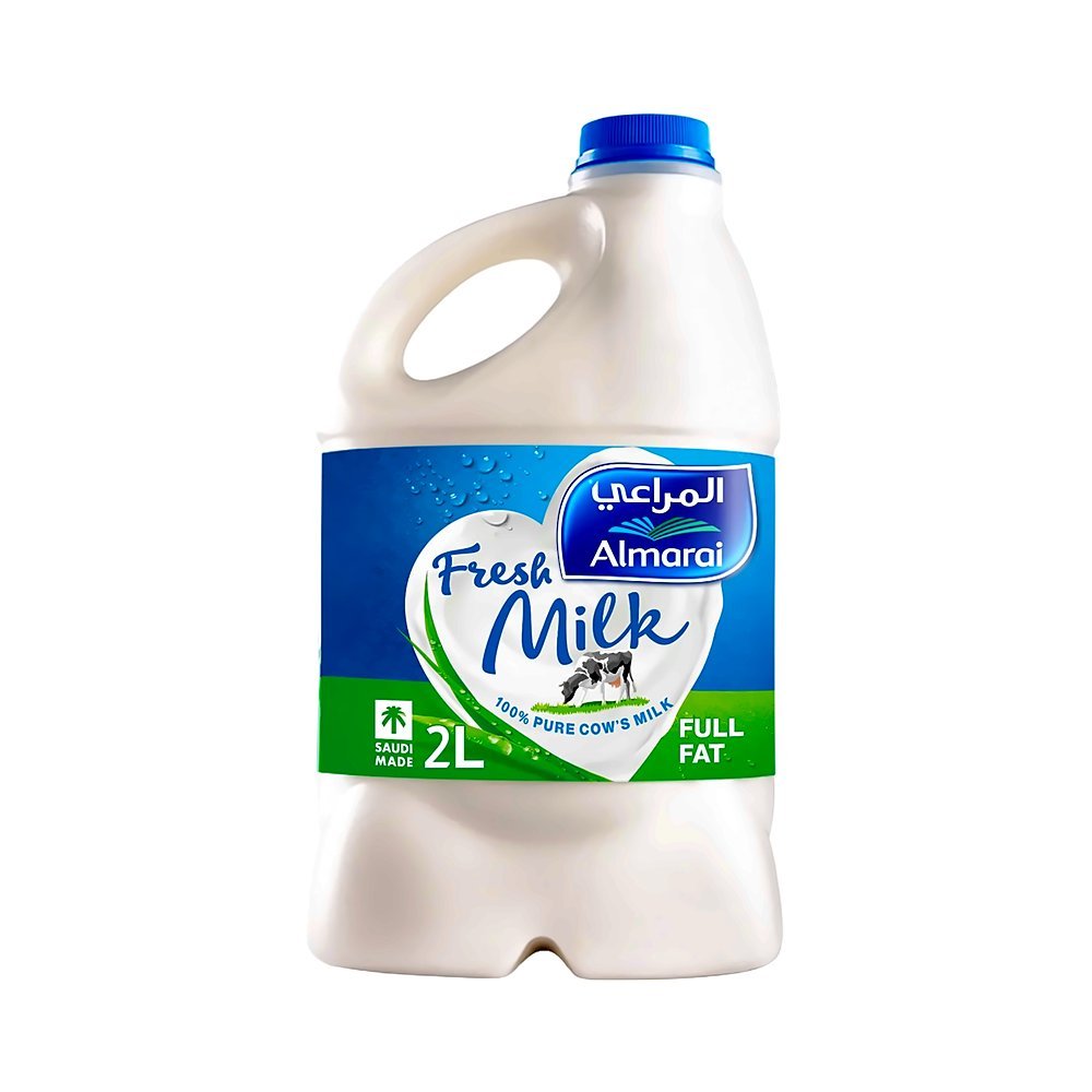 المراعي حليب طازج كامل الدسم 2 لتر