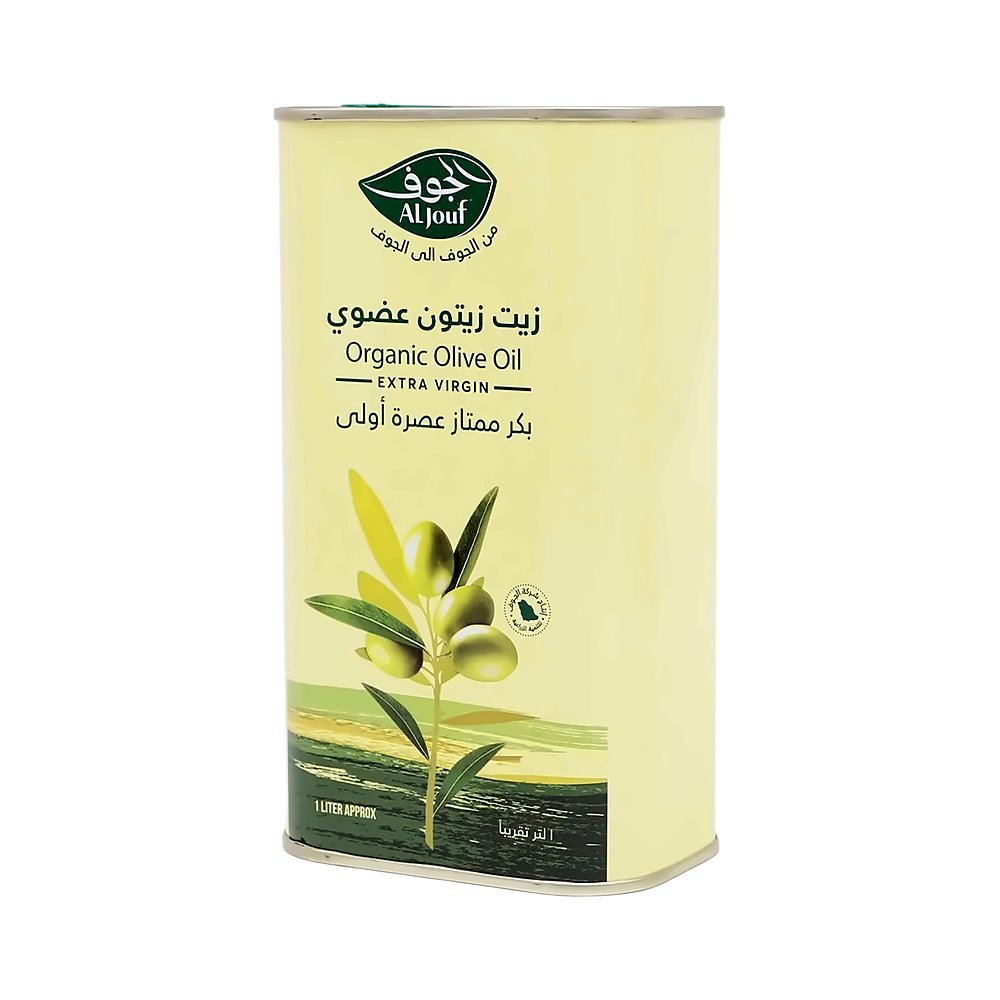 الجوف زيت زيتون عضوي بكر ممتاز 1 لتر