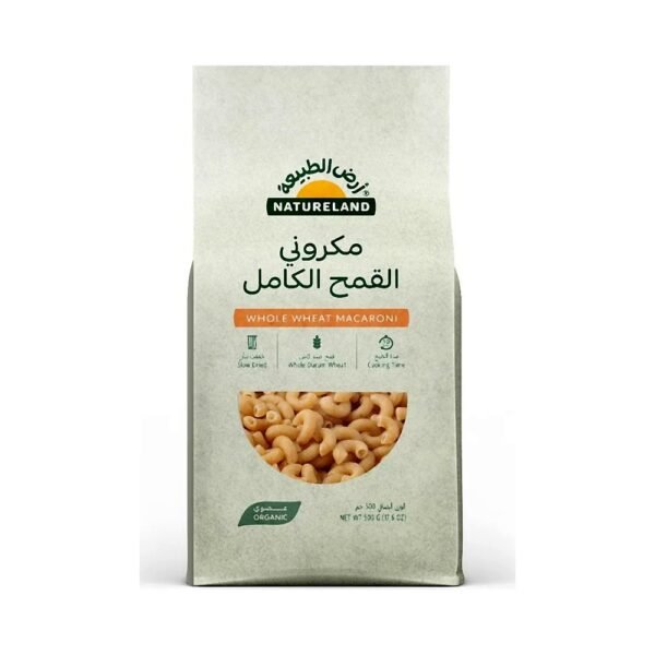 أرض الطبيعة معكرونة بالقمح الكامل سربنتيني عضوية 500 جم