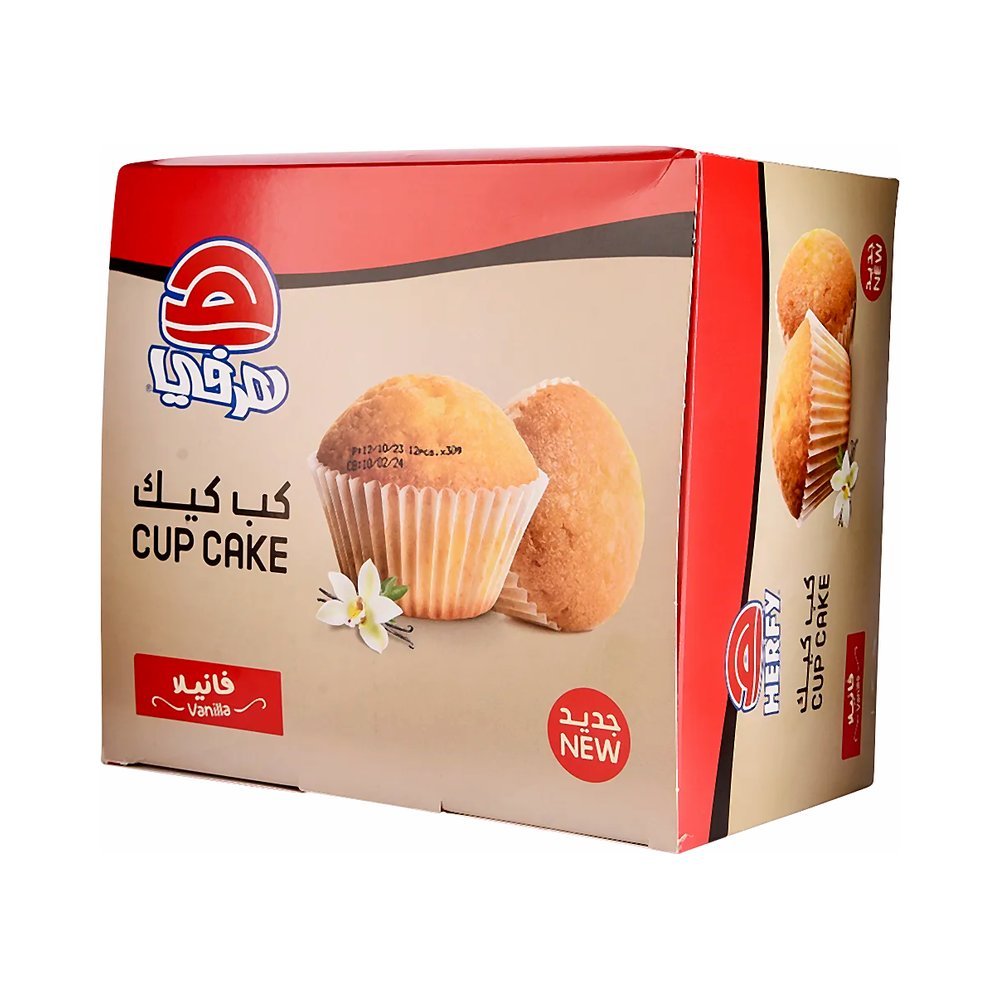 هرفي كب كيك بالفانيليا 12 حبة