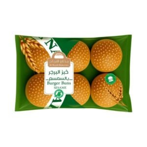 النجاح خبز البرجر بالسمسم 6 حبات