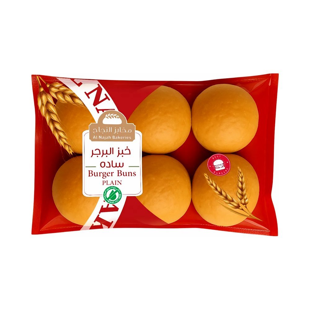 النجاح خبز البرجر سادة 6 حبات
