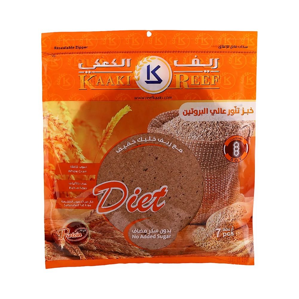 ريف كعكي خبز تنور عالي البروتين بالصويا 7 حبات