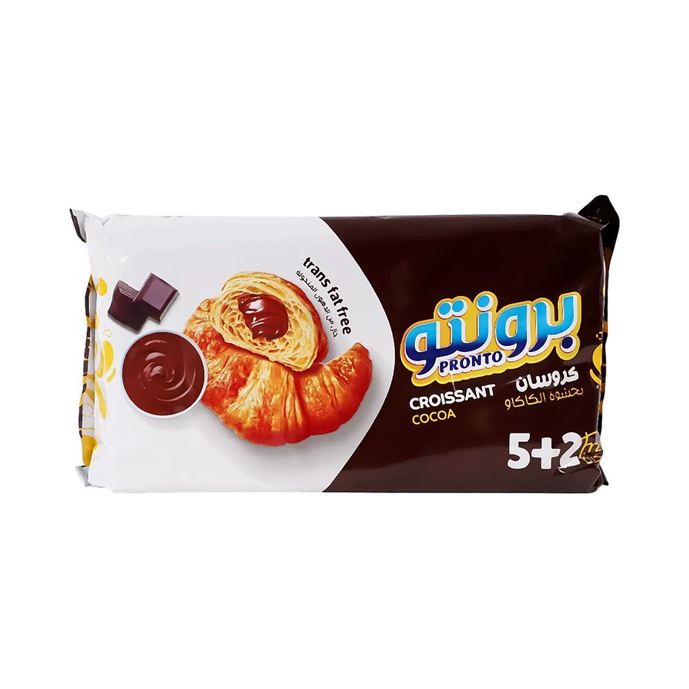 برونتو كرواسون شوكولاتة عبوة ترويجية 5 حبات 2 مجانا