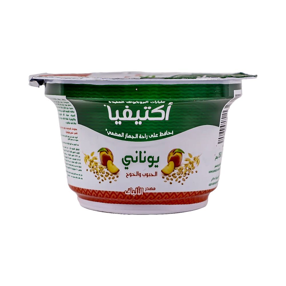 أكتيفيا زبادي يوناني بالحبوب والخوخ 150 جم