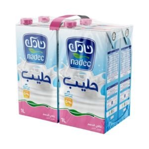 نادك حليب منزوع الدسم طويل الأجل 4 حبات 1 لتر