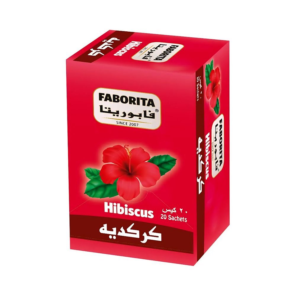 فابوريتا اعشاب الكركديه 20 كيس 2 جم