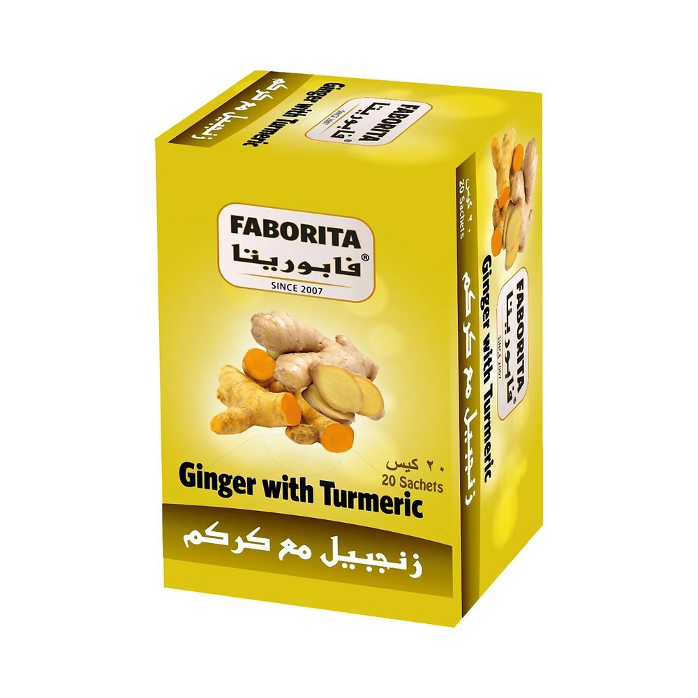 فابوريتا أعشاب زنجبيل كركم 20 كيس 1.5 جم
