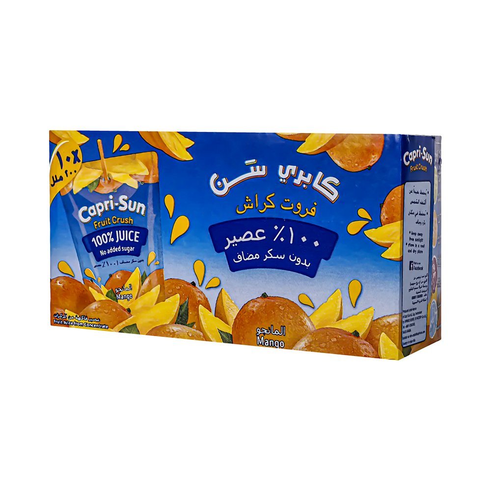 كابري سن عصير المانجو 100% من دون سكر مضاف 10 حبات 200 مل