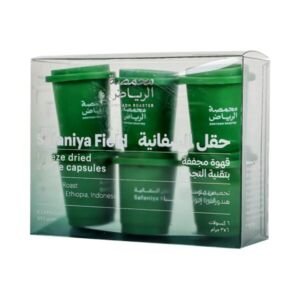 محمصة الرياض قهوة حقل السفانية قهوة مجففة علبة 6 كبسولات 3 جم