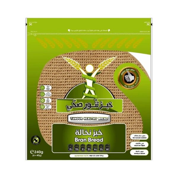 تنور خبز صحي نخالة 240 جم