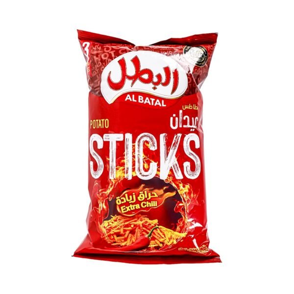 البطل عيدان بطاطس بنكهة الفلفل الحار 80 جم
