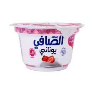 الصافي زبادي يوناني فراوله و كريمه 150 جم