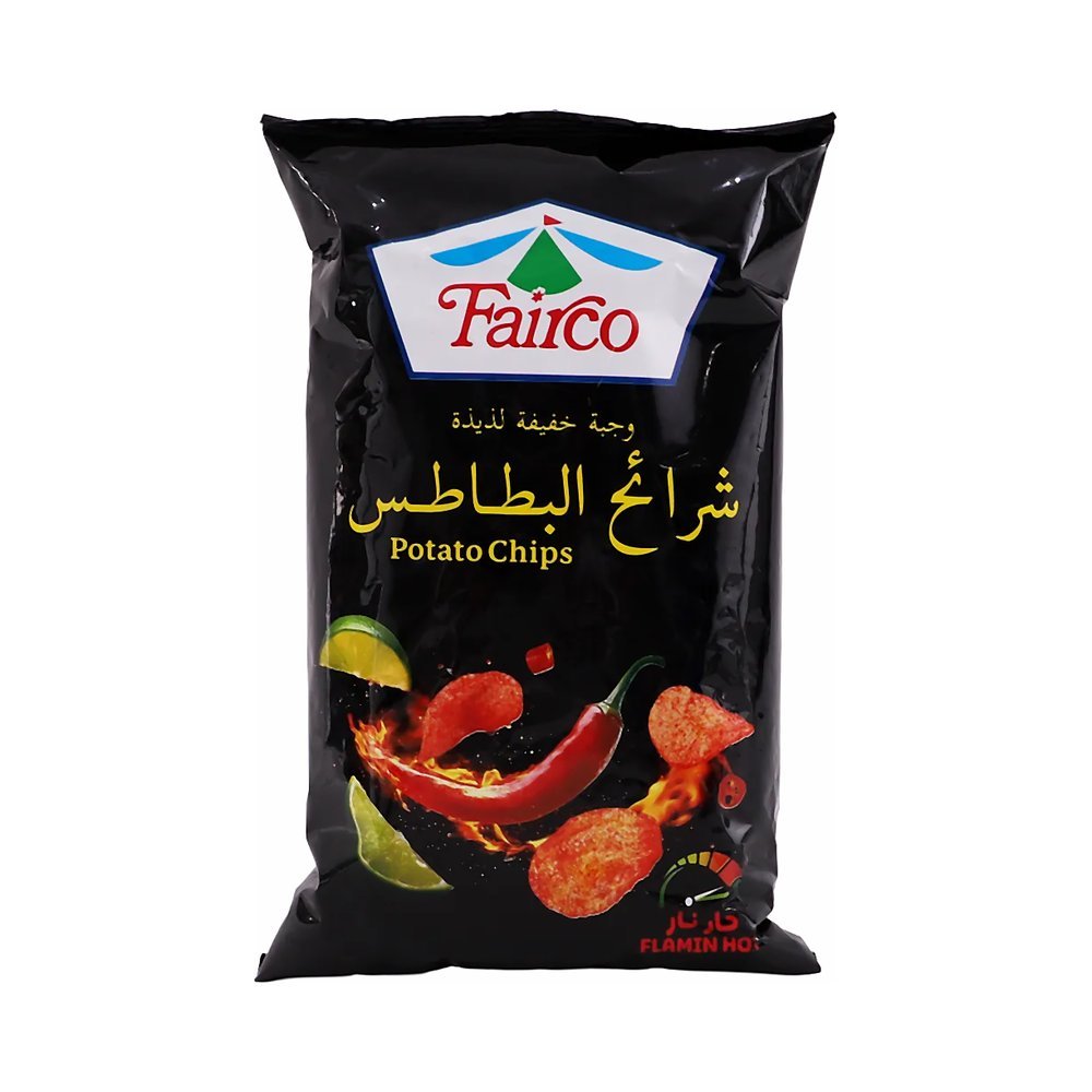 فيركو شرائح البطاطس نكهة الحار نار 50 جم