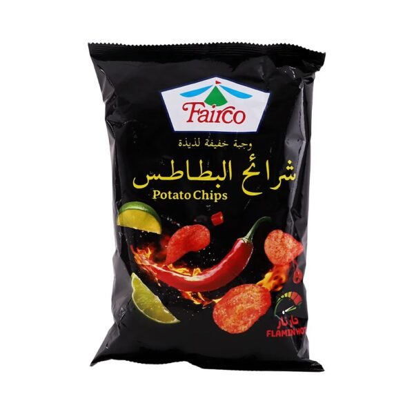 فيركو شرائح البطاطس نكهة الحار نار 120 جم