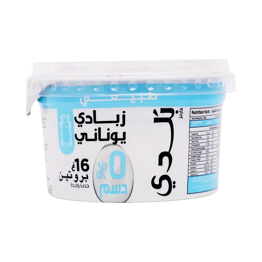 بلدي زبادي يوناني بروتين 0 % دهون ١٨٠ جم