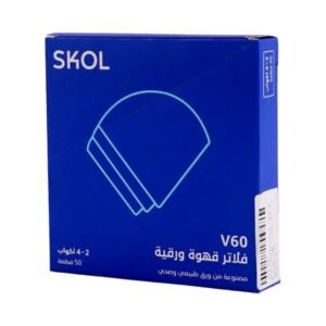سكول فلاتر قهوة ورقية V60 مقاس 02 عدد 50 قطعة