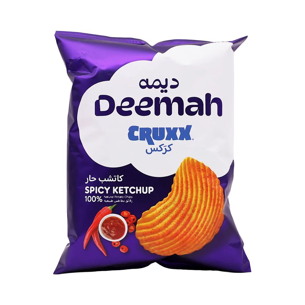 ديمة كركس شيبس كاتشب حار 75 جم